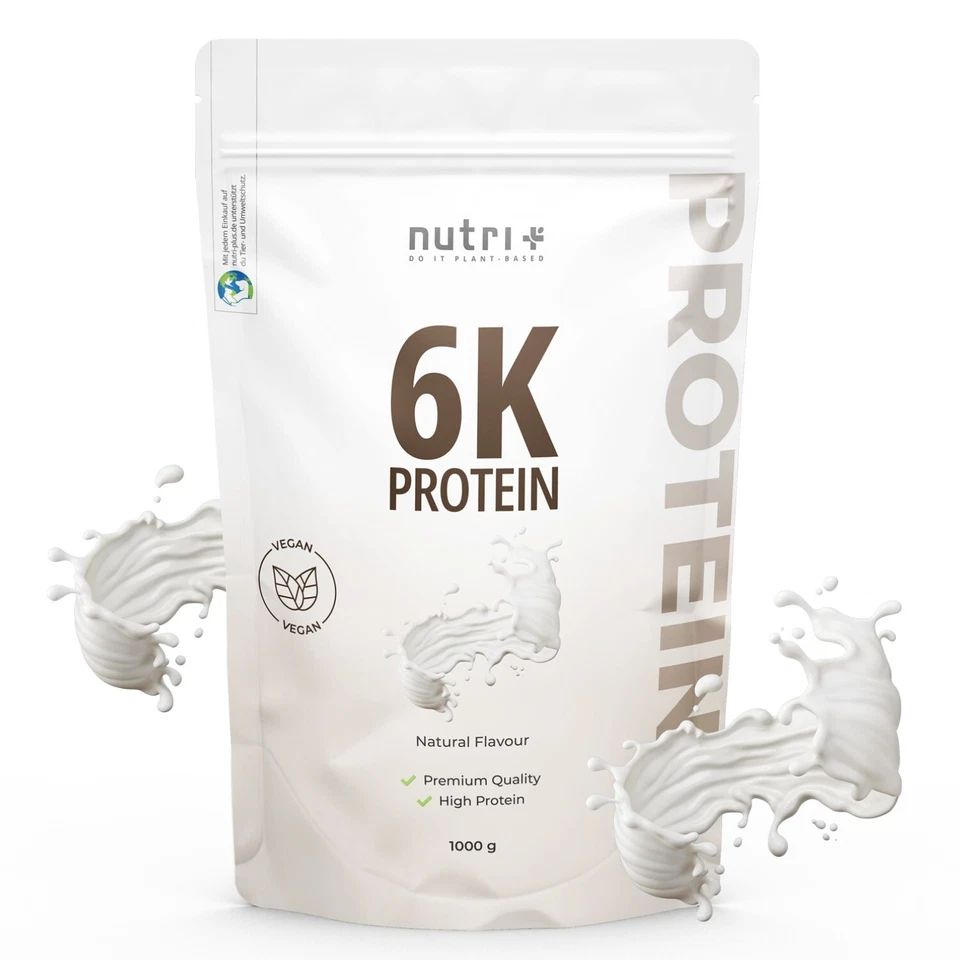 NUTRI-PLUS Nutri Plus Protein Pulver laktosefrei 1kg - Eiweiß Shakes Iso für Muskelaufbau
