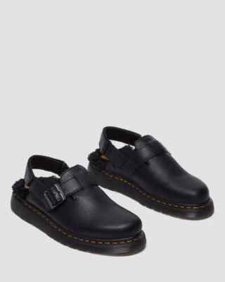 Dr Martens Women's - Jorge II Ambassador Black Faux Fur SlingBack