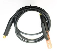 Techniweld 10' Welding Cable 600V w/200Amp Clamp NOS