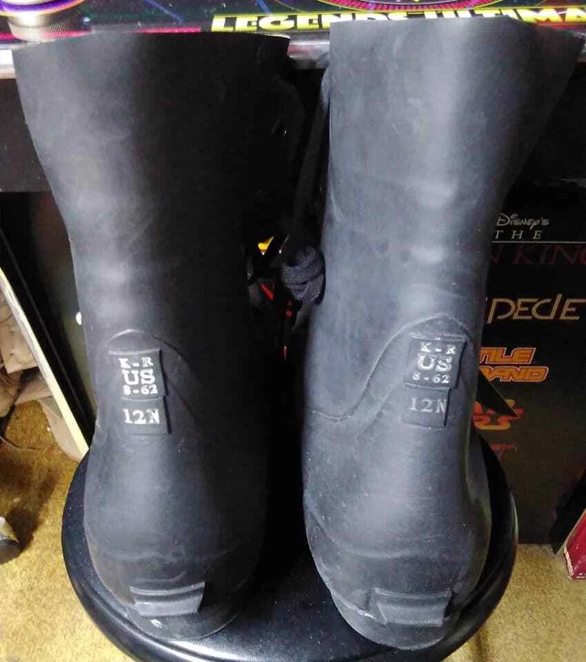 MICKEY MOUSE BUNNY BOOTS 12 NARROW Black NEW usually fits size 13 shoe
