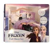 Disney Princess Frozen Microfiber Full Size 4 PC Sheet Set