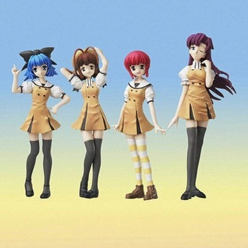 Bandai Moe A La Mode W Wish School Japanese Girl Gashapon Figure Set of 4