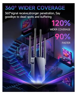 2024 WiFi Extender - Internet Booster, Support More Network Devices at Home