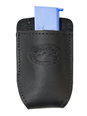 NEW Barsony Black Leather Magazine Pouch Ruger, Kel-Tec Mini/Pocket 22 25 380