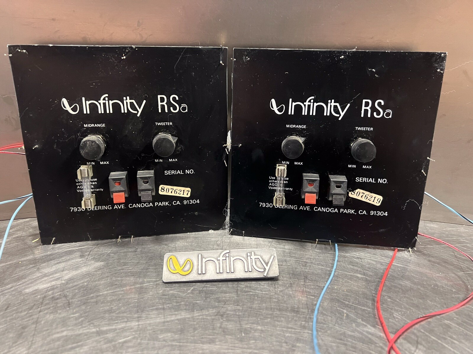 2 Infinity Crescendo RSe Speakers Crossovers Tested Excellent RS E | eBay