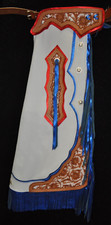 Custom Made Leather Chaps/Patriotic Rodeo Chaps/Made In USA