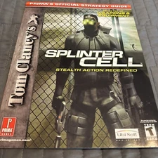 Tom Clancy's Splinter Cell Prima Strategy Guide. In Great Shape, Very Minty!
