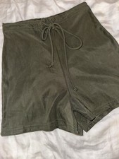 Women’s Dark Green High Waisted Newport Shorts Size Small Made In USA