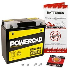 Batteria 21Ah Moto Guzzi V35 Imola 79-84 GEL pronta all'avvio + senza manutenzione con deposito