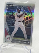 2021 Prizm Draft Donta’ Williams Silver Prizm Orioles Arizona Baseball
