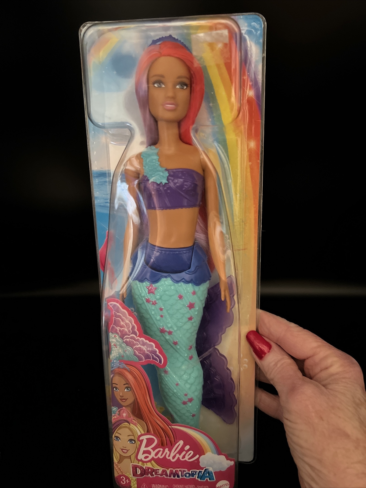 NEW Barbie Dreamtopia Mermaid Doll, 12-inch, Pink and Purple Hair~Mermaid Barbie
