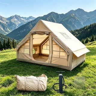 Inflatable Camping Tents Hand Pump Air Glamping Tents Easy Setup FOR AUCTION