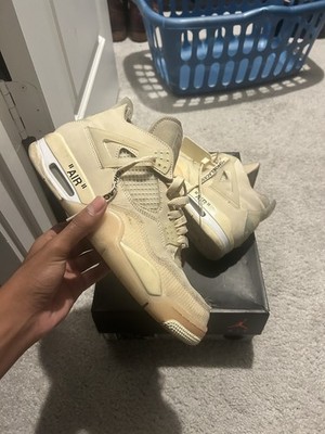 Jordan 4 Retro Off-White Sail - Size 11W/9.5M 
