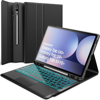 Keyboard Case for Samsung Galaxy Tab S10+Plus S9 FE+ / S9+ 12.4 Inch，Detachable