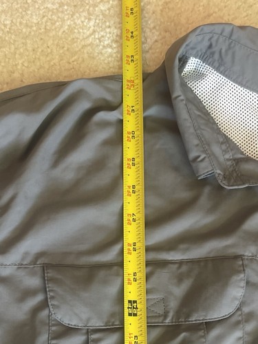 Magellan Outdoor Hemd Herren 2XL Fish Gear Mag Wick Angler Fit belüftet grau kariert - Bild 4 von 16