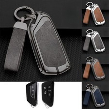 Zinc Alloy Tpu Leather Car Key Fob Case Cover For Vw Skoda Mk 8 Id.3 Golf 8 Id.4