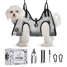 Dog Grooming Hammock for Small Dogs Pet Restraint for Nail Trimming with Pe...