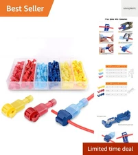 Versatile 120-Pc Quick Disconnect Wire Terminal Set for Home & Automotive Wiring