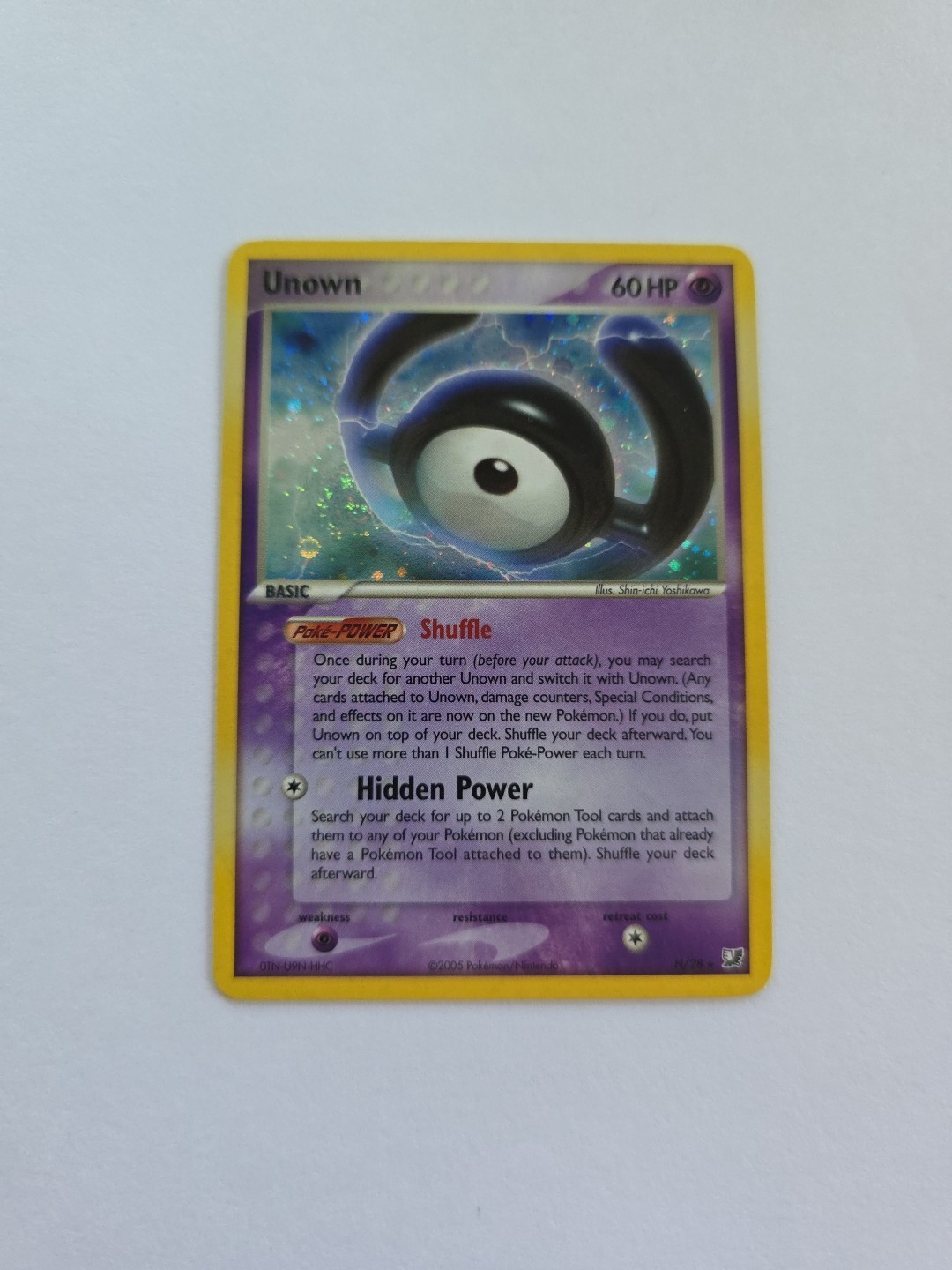 Pokémon TCG Unown H/28 MP