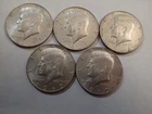5 silver Kennedy Half Dollar 1964 90% , 1967 , 1968D , 1969D (2) - 40%