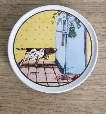 Gary Patterson Dog Lovers Pet's Eye View Coaster by Clay Design, 4 in