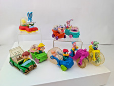 McDonald's 1992 Tiny Toon Adventures Wacky Rollers Happy Meal Toys Set - 8 Toons