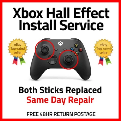 MICROSOFT Xbox Series X/S Controller Hall Effect Joystick Upgrade Stick Drift Fix Service