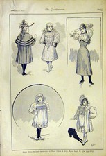 Original Old Antique Print Dess Advert Dickins Jones Regent Street London 1892