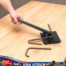 Rebar Bender Manual Bending Tool Heavy Duty Steel W/ 6 Dies Hand Equipment Set