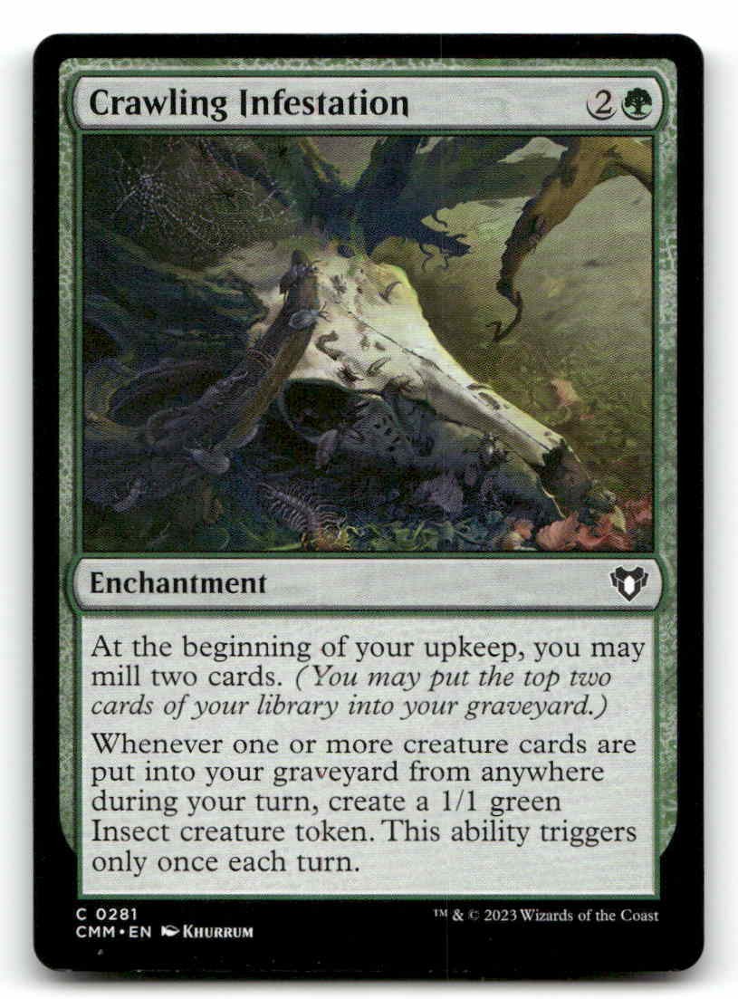 Crawling Infestation Commander Masters 281 NM Magic