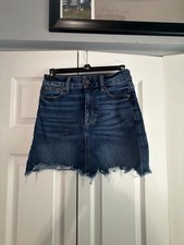 American Eagle Ne x t Level High-Waisted Denim Mini Skirt