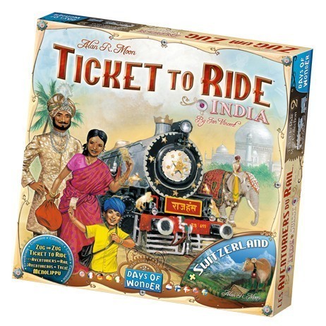 Les Aventuriers du Rail Inde et Suisse pour animer vos soirées jeux à 2 ou 3