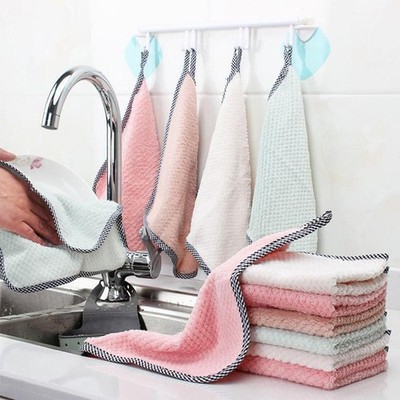 2PCS Super Absorbent Microfiber Kitchen Cloth Dish Reinigungstuch