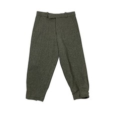 VINTAGE FIELD CLASSICS Wool Plus Fours S 28 Grn Tweed Check Breeks Breeches Golf