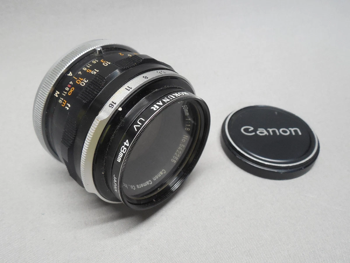 Canon f/1.8 Camera Lenses FL 50mm Focal for sale - eBay