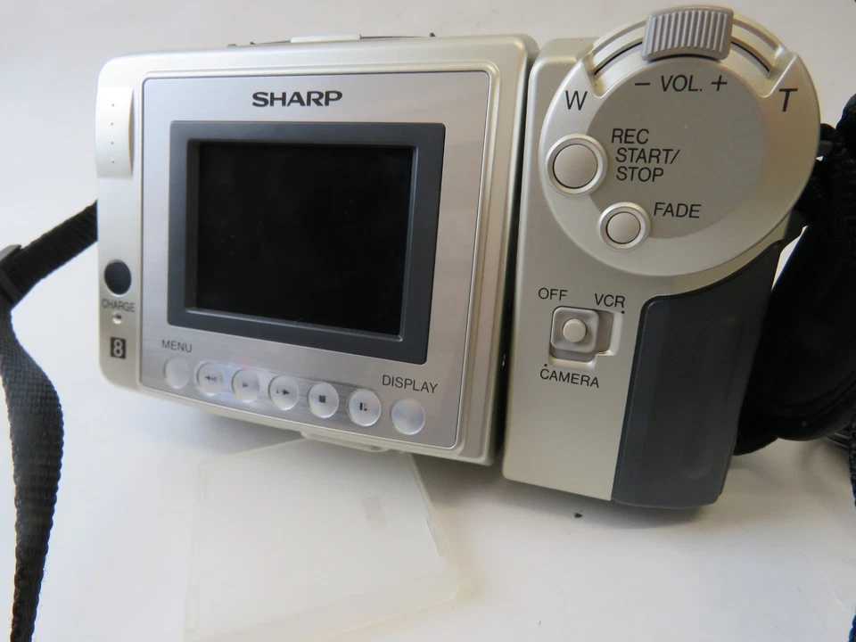 Sharp Viewcam VL-A10H Camcorder 8mm Retro Video Camera, Charger Bundle & Case - Image 3 of 4