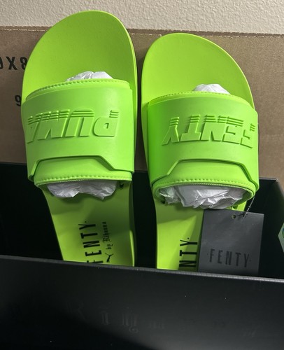 Puma Fenty X Rihanna Surf Slide ‘Green Gecko’ 367747-04 Sz 8.5 Women’s