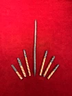 SCARCE CIVIL WAR ERA SOLDIER'S SLATE WRITING PENCIL PIECES / RED, WHITE & BLUE
