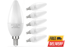 E12 LED Candelabra Bulbs 6W 60W Equivalent 5000K Daylight 600LM Pack 6