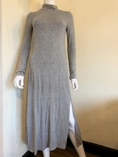 Mango Knitted Dress-Grey-stretchy Fabric - brand New-UK 8