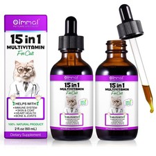 15-in-1 Cat Multivitamin Drops - Immune, Skin, Coat, Digestion, Joint Support