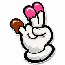 Shocker Two In Pink One In Stink Decal Sticker