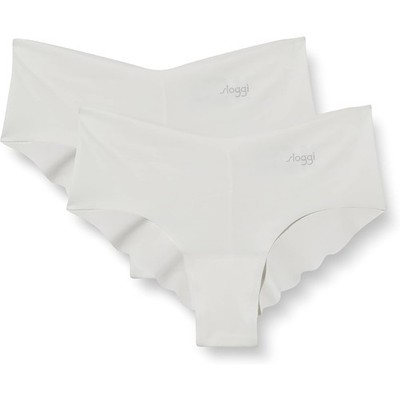 2 Pack Sloggi Zero Microfibre H Hipster Women's Brief Size XS Silk White