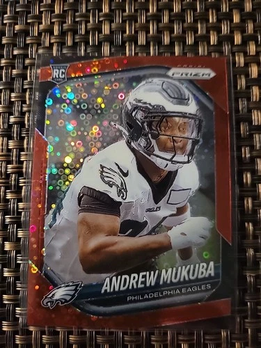 2025 Panini Prizm Football No Huddle Red Andrew Mukuba #330