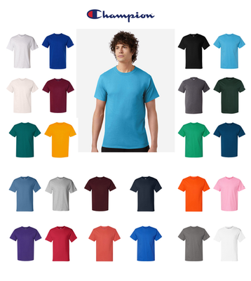 #ad Champion T425 Unisex Classic T Shirt Crew Neck Short Sleeve Casual Sizes S 3XL $14.99