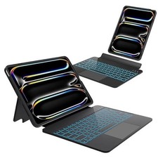 iPad Pro 13 Inch Case 2024 with Keyboard, Magnetic Detachable Keyboard Black