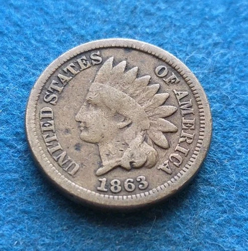 1863 Indian Head Cent Fill Your Semi Key Copper Nickel  Album!!!- S