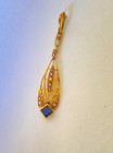Authetic Beauty 1910 Edwardian KREMENTZ &Co PENDANT, 14k Gold, Sapphire & Pearls — photo 2