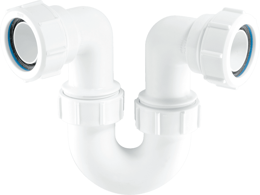 McAlpine SR10 1.25"" 75mm Water Seal Running Tubular Swivel 'P' Trap
