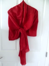 New Nepal Handmade Brick Red100% Cashmere Pashmina Light Scarf Wrap Shawl 28x84"